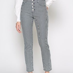 Joie High Rise Aerindis Stripe Jeans